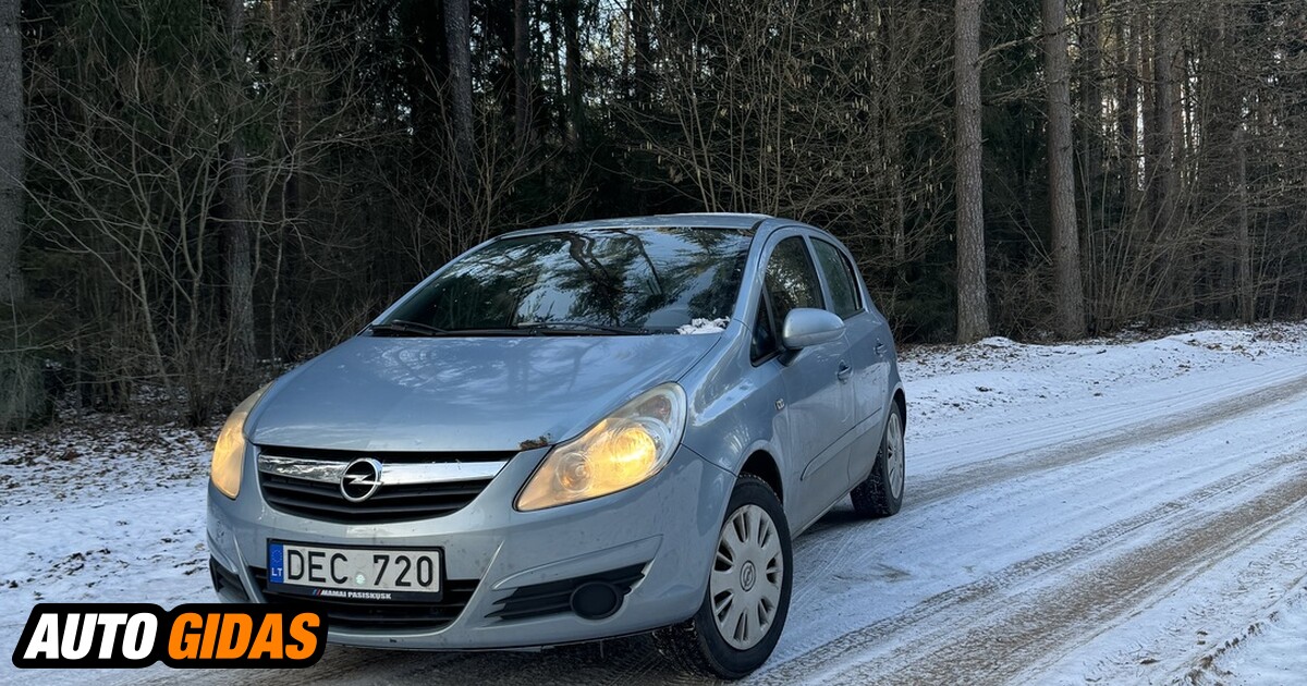 Opel Corsa 2007 m Hečbekas Skelbimas 0137398028 Autogidas