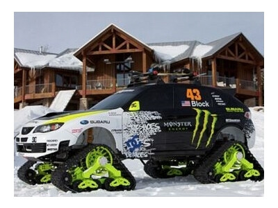 Kaip sportinis “Subaru WRX STI” virto sniegomobiliu