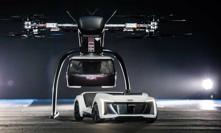 „Skraidantys taksi atkeliauja. Mes esame tuo įsitikinę“: „Audi“ sukūrė kažką, ko dar nesame matę - iš išvaizdos paprastas elektromobilis, bet turi specialią skrydžiui pritaikytą kabiną
