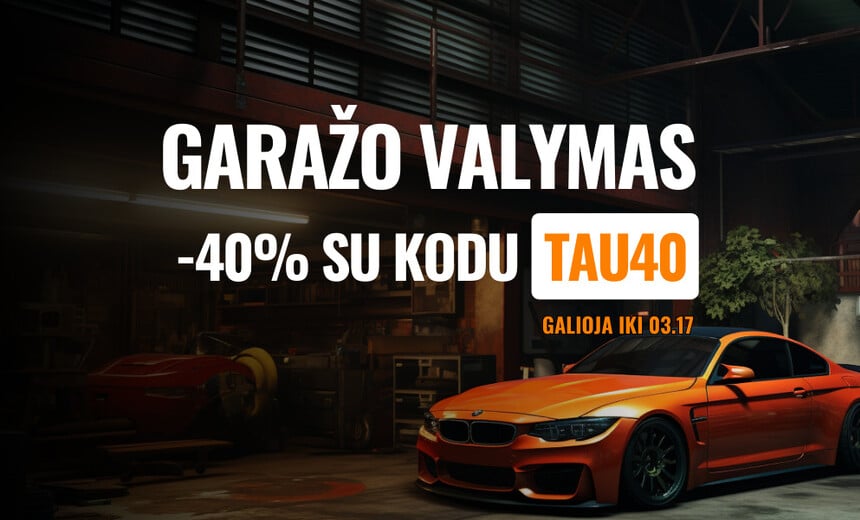 Garažo valymas! -40% visiems skelbimams