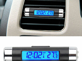 Auto laikrodukai ir termometrai