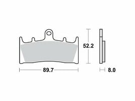 Stabdžių kaladėlės, Enduro Yamaha TDM parts