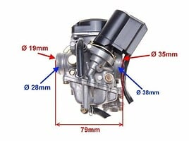 Karbiuratoriai GY6, Motoroleris / Mopedas Aprilia Leonardo dalys