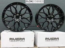 RIVIERA RF108 Gloss Black Flow Formed lengvojo lydinio R20 ratlankiai