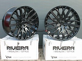 RIVIERA RV131 Gloss Black lengvojo lydinio R22 ratlankiai