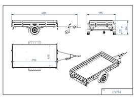 Tiki Treiler CP275-L 2024 m Automobilinė priekaba