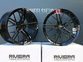 RIVIERA RF4 Gloss Black Flow Formed lengvojo lydinio R20 ratlankiai