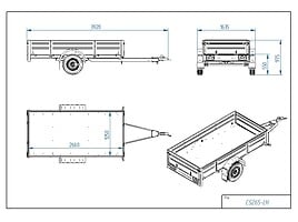 Tiki Treiler CS265-LH 2024 m Automobilinė priekaba