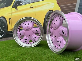 Autowheels Ronal Teddy Bear VW JDM Pink light alloy R15 rims