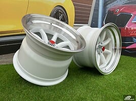 Autowheels Watanabe Rota style White lengvojo lydinio R15 ratlankiai