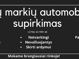 Brangiai superkame automobilius ardymui