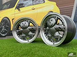 Autowheels Ronal Teddy Bear VW JDM Grey lengvojo lydinio R15 ratlankiai