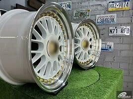 Autowheels BBS LM style BMW Audi MB White lengvojo lydinio R17 ratlankiai