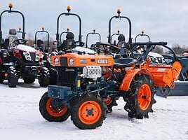 Kubota B-5000 su žemės dirbimo freza