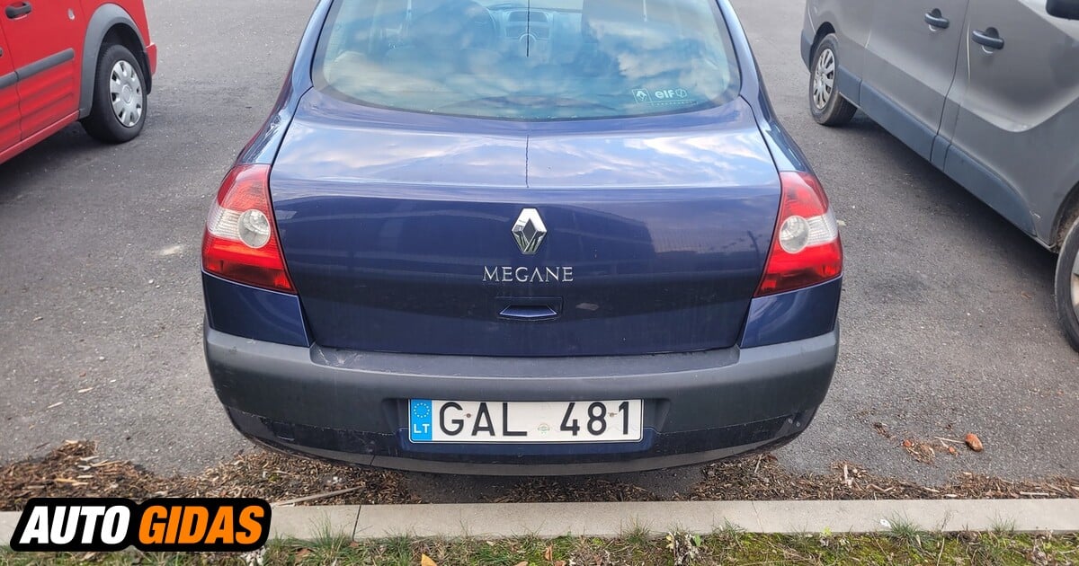 Renault Megane M Sedanas Skelbimas Autogidas