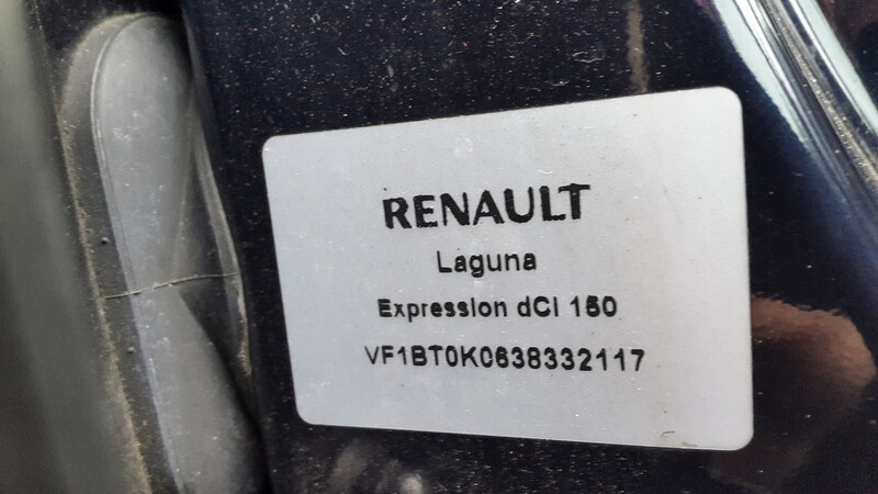 Nuotrauka 10 - Renault Laguna III dci150 2009 m dalys