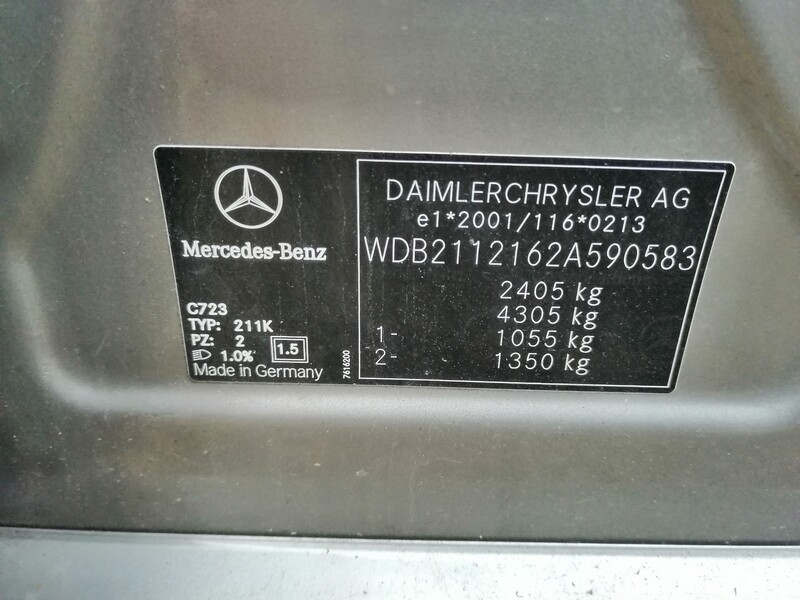 Nuotrauka 17 - Mercedes-Benz E 270 2004 m dalys