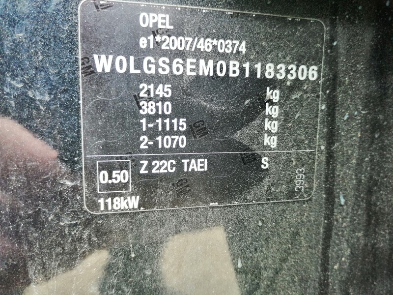 Nuotrauka 14 - Opel Insignia 2011 m dalys