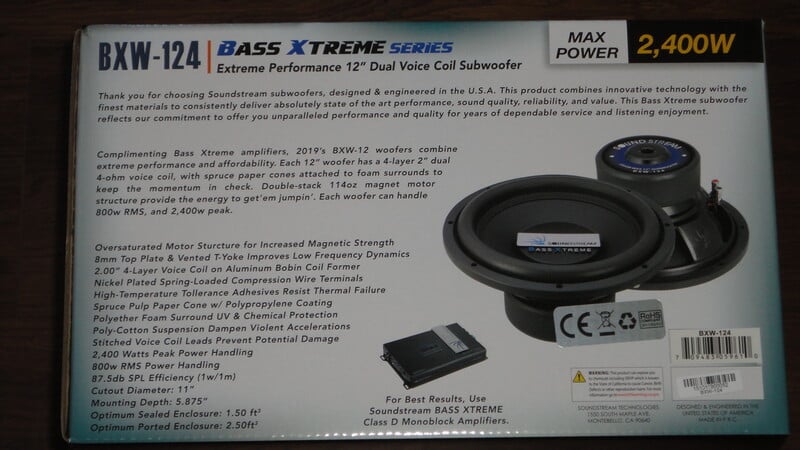 Photo 5 - Power Acoustik Caliber CBW-124 Subwoofer Speaker