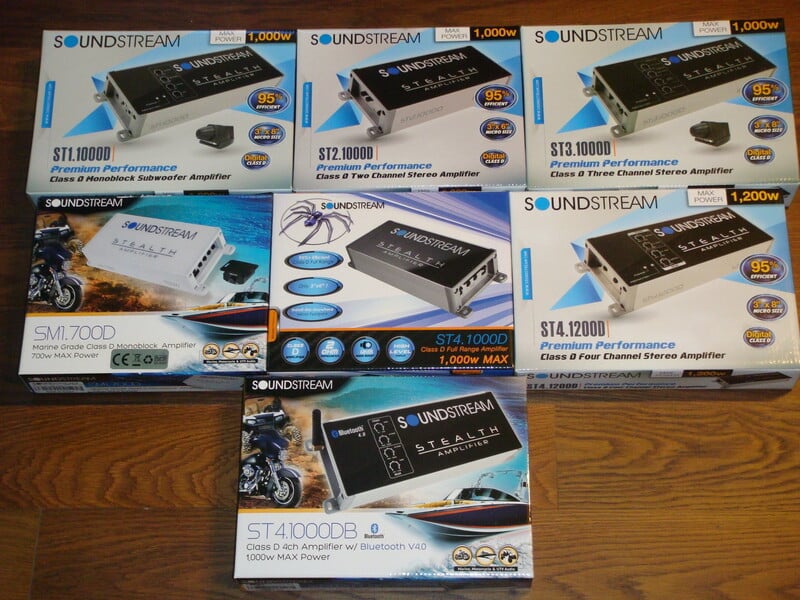 Nuotrauka 5 - Soundstream ST4.1000DB Bluetooth Garso stiprintuvas