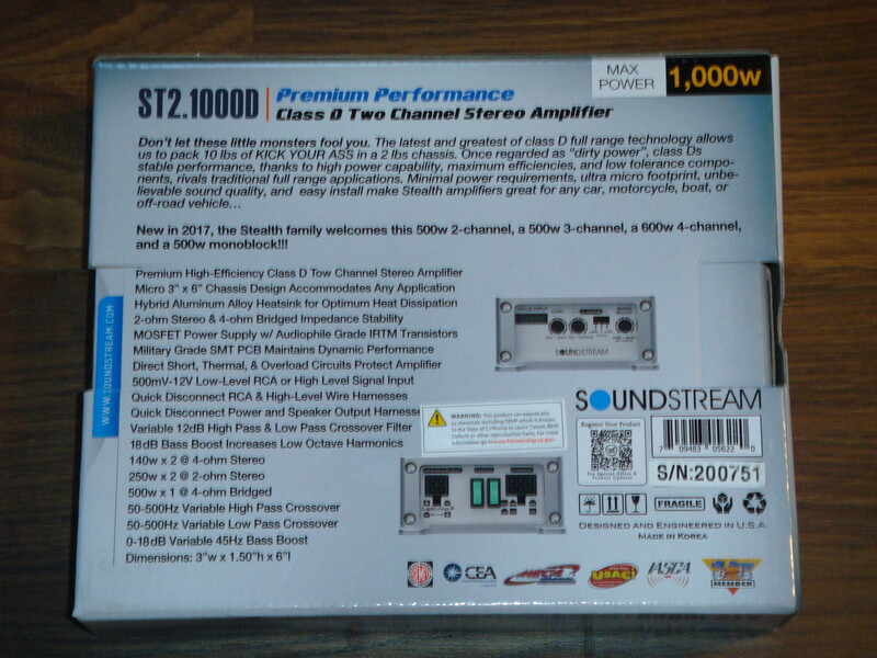 Nuotrauka 16 - Soundstream ST4.1000DB Bluetooth Garso stiprintuvas