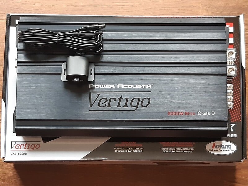 Nuotrauka 8 - Power Acoustik Vertigo VA1-1600D Garso stiprintuvas