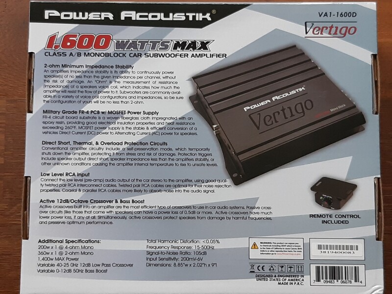 Photo 16 - Power Acoustik VA1-8000D Audio Amplifier