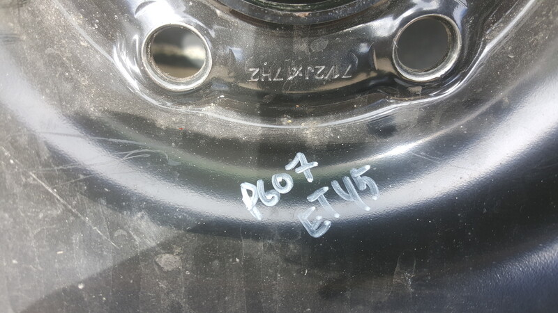 Nuotrauka 4 - Peugeot 508 R17 plieniniai štampuoti ratlankiai