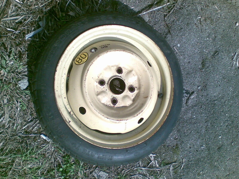 Toyota Yaris R14 запасное колесо