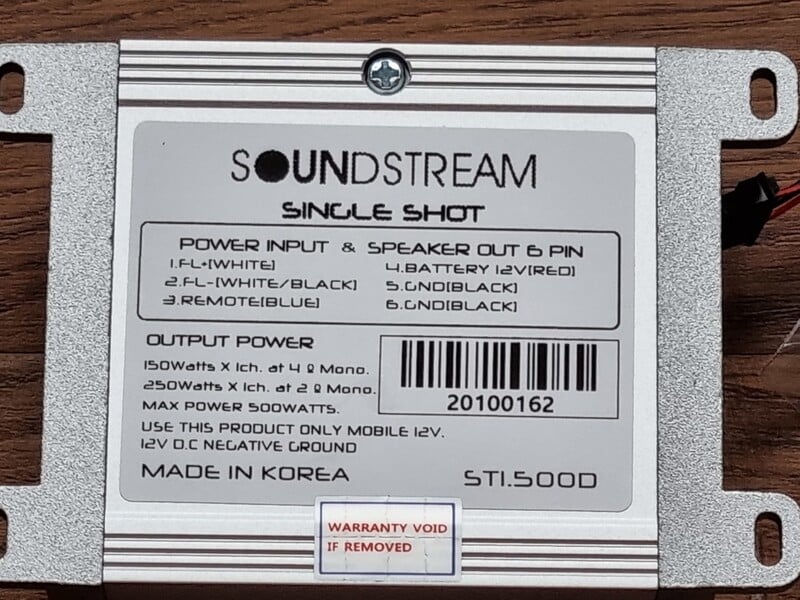 Фотография 7 - Soundstream ST2.500D Усилитель