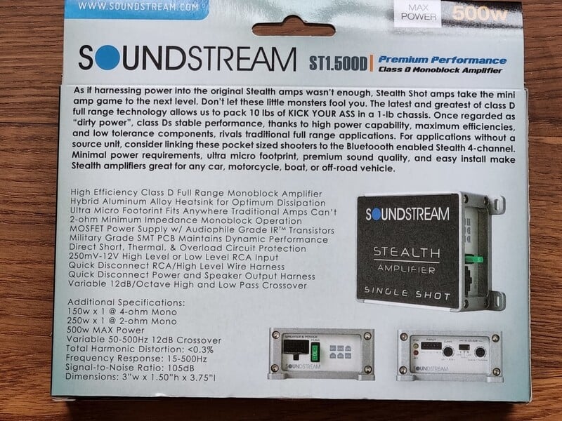 Фотография 12 - Soundstream ST2.500D Усилитель