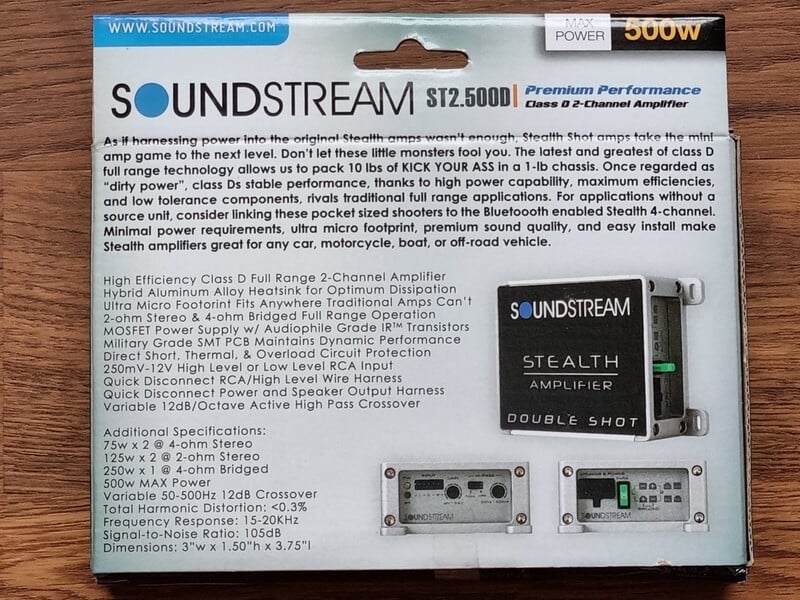 Фотография 15 - Soundstream ST2.500D Усилитель