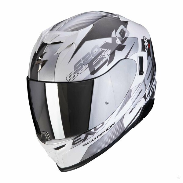 Photo 8 - Helmets Scorpion EXO-520 EVO white moto