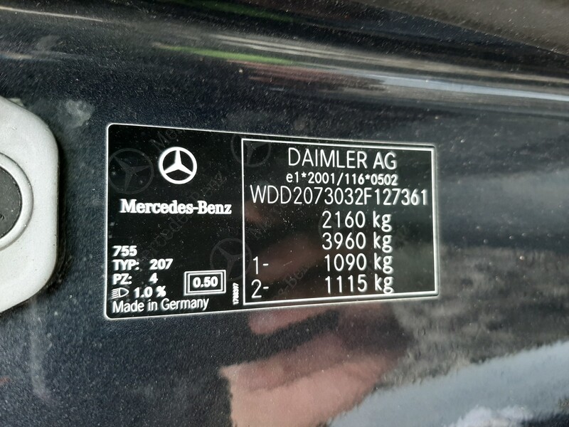 Nuotrauka 9 - Mercedes-Benz E 250 W212 2011 m dalys