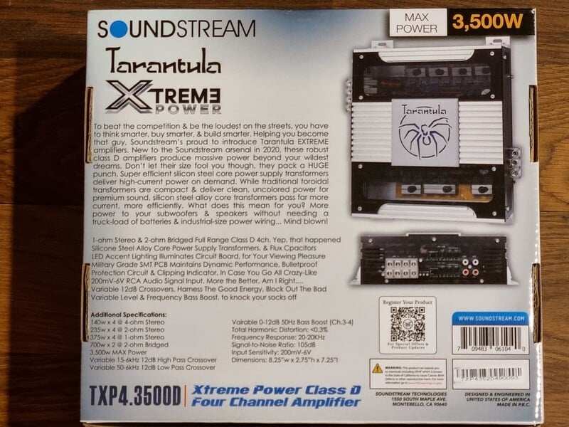 Nuotrauka 27 - Soundstream TXP1.3500D Garso stiprintuvas