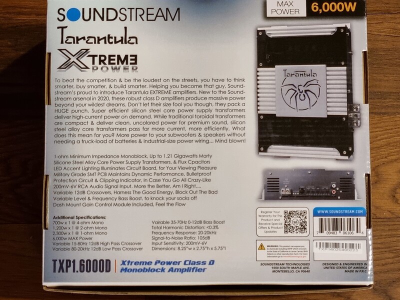 Photo 7 - Soundstream TXP1.3500D Audio Amplifier