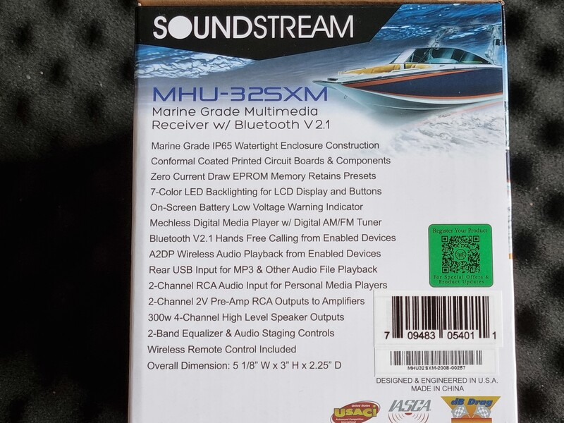 Nuotrauka 5 - Soundstream MHU-32SXM laivams Multimedia