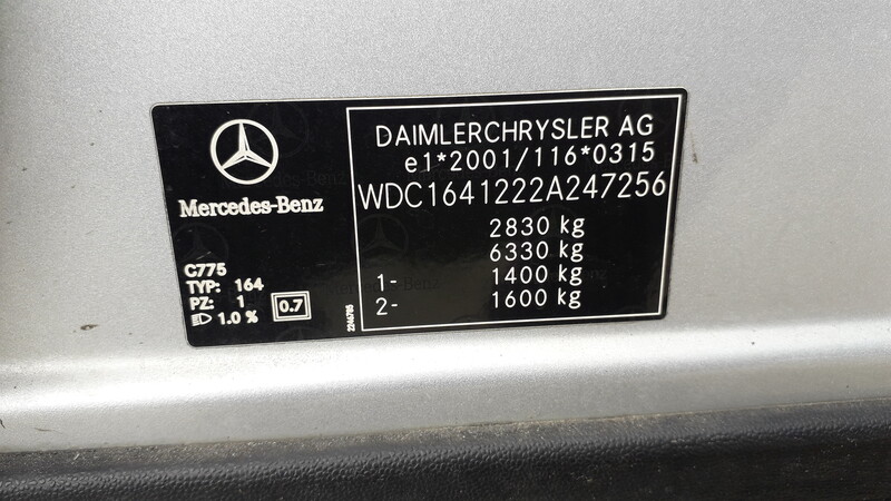 Nuotrauka 12 - Mercedes-Benz Ml 320 W164 2007 m dalys