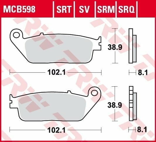 Photo 5 - Stabdžių kaladėlės, Enduro Yamaha TDM parts