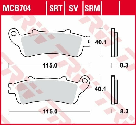 Photo 10 - Stabdžių kaladėlės, Enduro Yamaha TDM parts