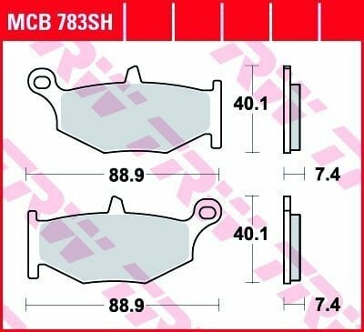 Photo 18 - Stabdžių kaladėlės, Enduro Yamaha TDM parts