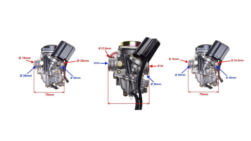 Karbiuratoriai GY6, Motoroleris / Mopedas Aprilia Leonardo dalys