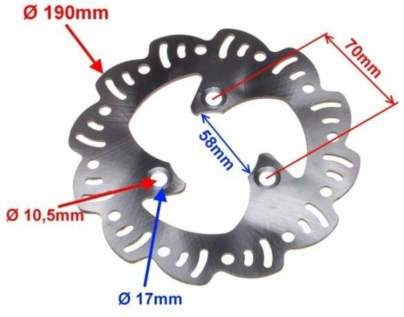Stabdžių diskas priekinis / galinis YAMAHA / PEUGEOT, Scooter / moped Garelli parts