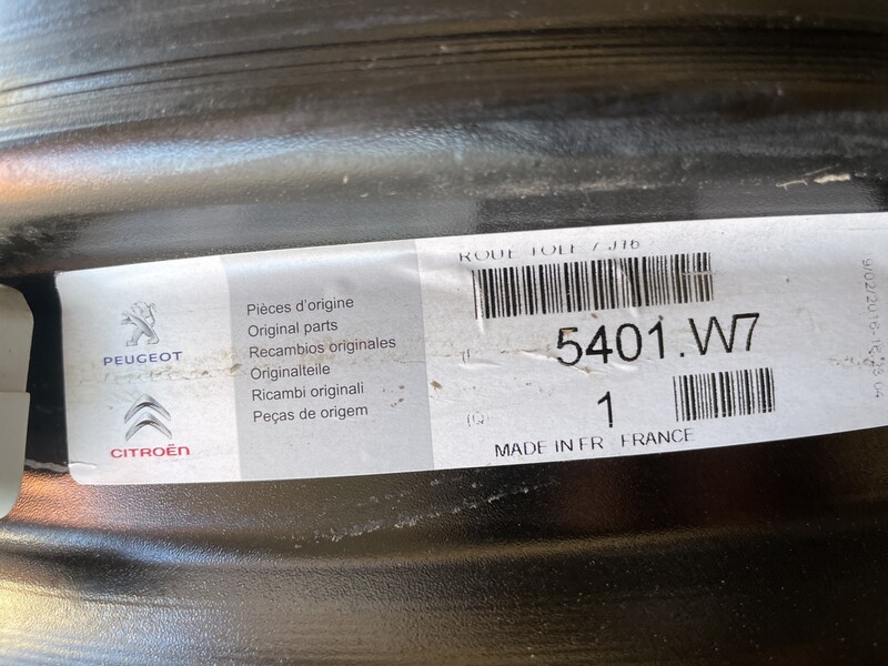 Nuotrauka 3 - Citroen R16 plieniniai štampuoti  ratlankiai