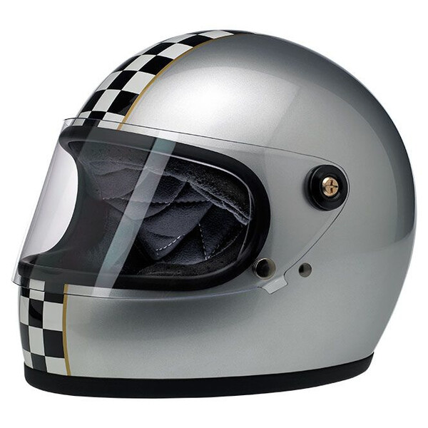Photo 2 - Helmets Biltwell Gringo S Checker Silver
