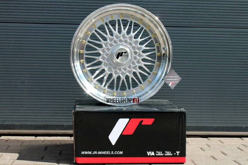 Photo 2 - Japan Racing JR9 Silver + Gold Rivets light alloy R19 rims