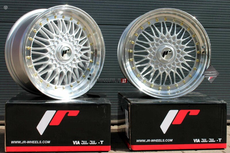 Photo 4 - Japan Racing JR9 Silver + Gold Rivets light alloy R19 rims