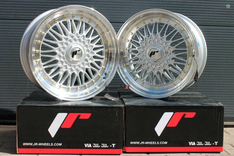 Japan Racing JR9 Silver + Gold Rivets light alloy R17 rims