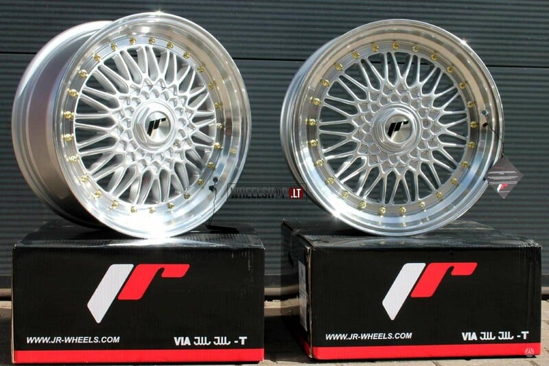 Photo 4 - JR9 Silver + Gold Rivets rims