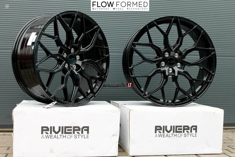 Nuotrauka 3 - RIVIERA RF108 Gloss Black Flow Formed lengvojo lydinio R20 ratlankiai